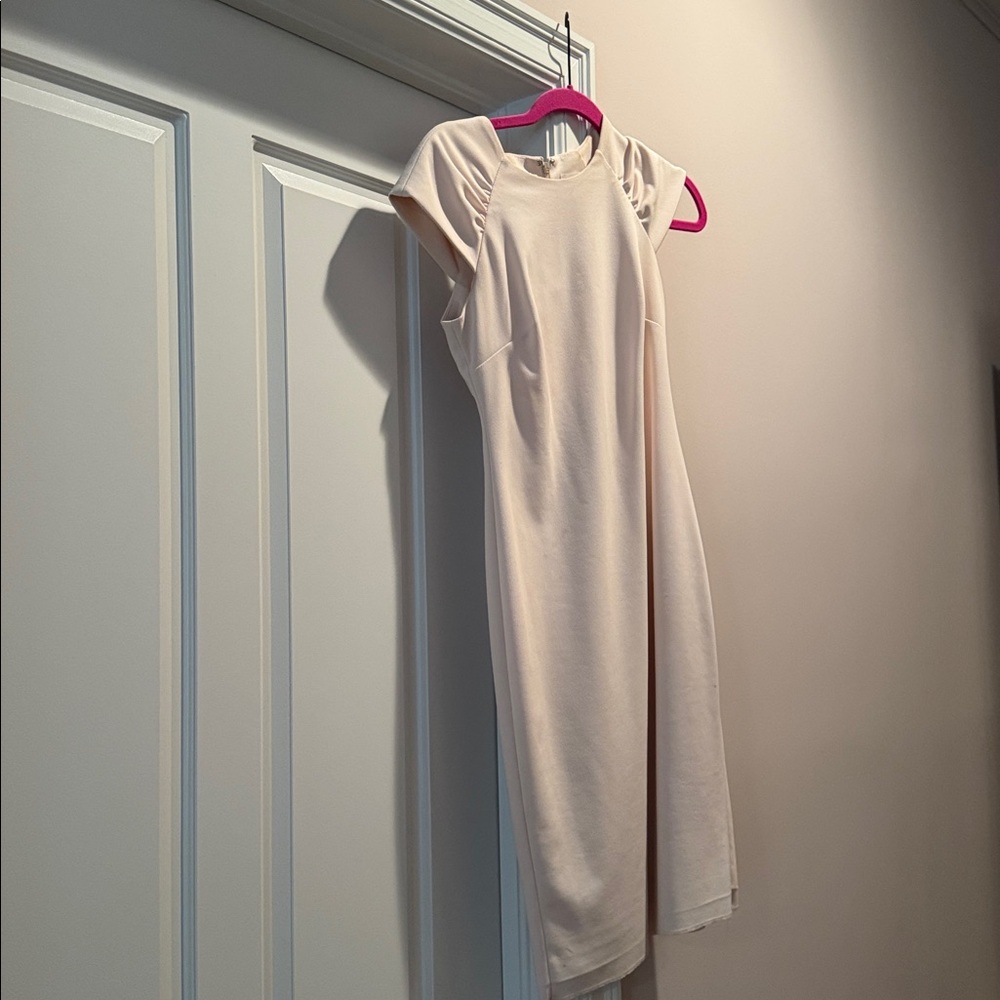 Calvin Klein Cream and Pink Dress